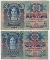 1913. 20K (2x) T:III