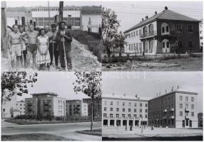 cca 1952 Sztálinváros épül, szépül, Rózsa György (?-?) budapesti fotóriporter hagyatékából 41 db vin...