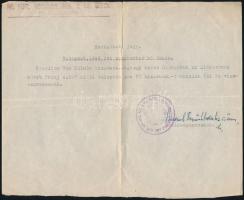 1944 Szolgálati jegy kisegítő munkaszolgálatos részére