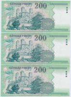 1998. 200Ft "FC" (3x) sorszámkövetők T:I