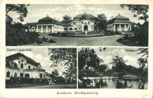 1939 Kenderes, Horthy kastély, park, tó (EK)