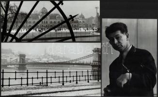 cca 1950 Réti Pál (1918-1989) budapesti fotóművész hagyatékából 7 db vintage fotó, az egyik pecsétte...