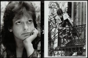 cca 1986 Kerekes Gábor (1945-2014) budapesti fotóművésztől 4 db vintage fotó, kettő pecséttel jelzett, kettő pedig feliratozva, 18x24 cm