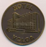 DN Hotel Volga / Pannonia Hotels & Restaurants fém emlékérem eredeti műbőr tokban (60mm) T:1,1-