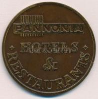 DN "Hotel Volga / Pannonia Hotels & Restaurants" fém emlékérem eredeti műbőr tokban (6...