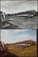 cca 1975 Balatonfüred, új üdülő lakótelep, professzionális műszaki fotók, 10 db vintage fénykép, 18x...