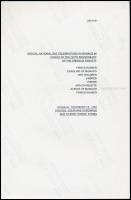 1997 Monacói hercegi család fotója, hátoldalán feliratozva, 25x16,5 cm / Special National Day Celebr...