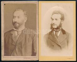 cca 1871 Strelisky L. pesti műtermében készült, 2 db vizitkártya méretű fénykép, 10,5x6,5 cm