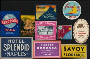 18 db olasz bőröndcímke