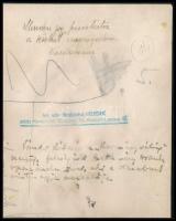 cca 1940 Vándor Kálmán (1922-2016) dalszövegíró, sportújságíró fotója, operaénekesnővel, Kossak utód...