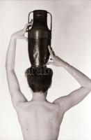 cca 1971 Harisnyatartós randevúk, szolidan erotikus felvételek, 3 db vintage fotó + 6 db vintage neg...