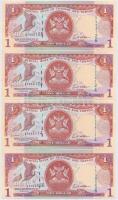 Trinidad és Tobago 2006. 1$ (4x) közte 2db közeli sorszám T:I,I- Trinidad and Tobago 2006. 1 Dollar (4x) including 2pcs of close serials C:UNC,AU