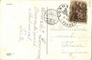 Losonc, Lucenec; Utcakép, látkép "1938 Losonc visszatért" So. Stpl (EK)