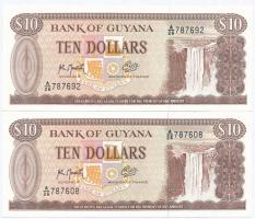 Guyana 1992. 10$ (2x) + 1996. 20$ (4x) T:I Guyana 1992. 10 Dollars (2x) + 1996. 20 Dollars (4x) C:UNC