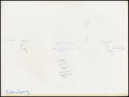 cca 1968 Képi párhuzamok: libaláb és békauszony, Botta Dénes budapesti fotóművész pecsétjével jelzet...