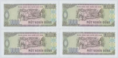 Vietnam 1987. 200D (5x) + 1988. 500D (10x) + 1000D (22x) közte 4db sorszámkövető (2+2) T:I,I-
Viet ...