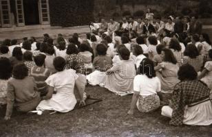 1948. augusztus 29. Tihanyi leánytábor és Balatonudvari MDP tábor, Rózsa György (?-?) budapesti fotó...