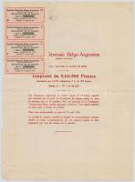 ~1930-1970. 5db-os vegyes francia, belga és amerikai részvény tétel T:III,III-
~1930-1970. 5pcs of ...