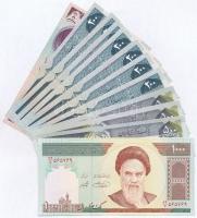 Irán ~2003. 100R-1000R 12db-os vegyes bankjegy tétel T:I,I- Iran ~2003. 100 Rials - 1000 Rials 12pcs of banknotes C:UNC,AU
