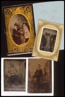 Fotótörténeti vonatkozású felvételek korabeli képekről (Klösz György sztereó felvételei, árnyképek, ...