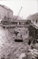 1985. december 11. Budapest, Turbina utca, Rákos patak és Gyöngyösi út környéke a metróépítés felszí...