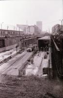 1985. december 11. Budapest, Turbina utca, Rákos patak és Gyöngyösi út környéke a metróépítés felszí...