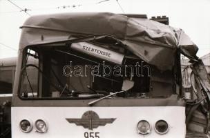 1986. november 18. Budapest, HÉV az alagútban és összetörve, 39 db szabadon felhasználható, vintage ...