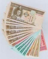 Mongólia 2000-2008. 10m-50T (17x) T:I
Mongolia 2000-2008. 10 Mongo - 50 Tugrik (17x) C:UNC