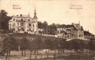 1915 Brassó, Kronstadt, Brasov; Fellegvársor / Schlossbergzeile / villa alley