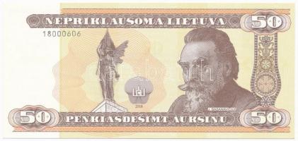 Litvánia 2018. 50 névértékű szuvenír bankjegy T:I Lithuania 2018. 50 face value souvenir banknote C:UNC
