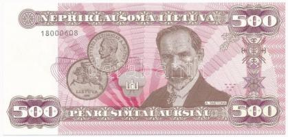 Litvánia 2018. 500 névértékű szuvenír bankjegy T:I Lithuania 2018. 500 face value souvenir banknote C:UNC