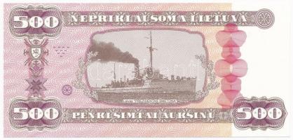 Litvánia 2018. 500 névértékű szuvenír bankjegy T:I
Lithuania 2018. 500 face value souvenir banknote...