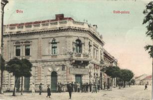 1908 Dés, Dej; Voith-palota, Frank J. Mózes (Drucker Mór és fia), Ifj. Pruner Sándor és Pollák Vilmos üzlete / palace, shops