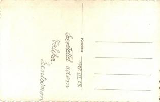 1945 Szentsimon (Ózd) Emlékmű koszorúzás, photo