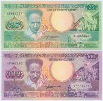 Suriname 1988. 25G + 100G T:I Suriname 1988. 25 Gulden + 100 Gulden C:UNC