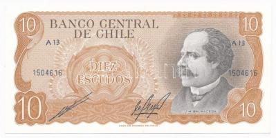 Chile ~1970. 10E T:I Chile ~1970. 10 Escudos C:UNC Krause 143