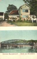 Maroshévíz, Toplita; vasúti híd, villa. A. Weiser / railway bridge, villa