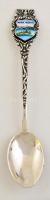 Ezüst(Ag) "Maria Wörth" díszkanál, jelzett, h: 9,8 cm, bruttó: 9,6 g