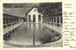 1907 Menyháza, Moneasa; Tükörfürdő, fodrász terem / spa, hairdresser