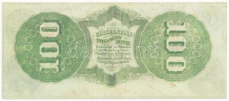Amerikai Konföderációs Államok / Virginia / Richmond 1863. 100$ replika T:I-,II
The Confederate Sta...