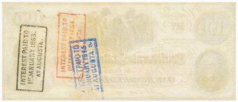 Amerikai Konföderációs Államok / Virginia / Richmond 1862. 100$ replika T:I-,II
The Confederate Sta...