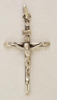 Ezüst(Ag) korpuszos kereszt függő, jelzett, 5,6×2,8 cm, nettó: 3,7 g
