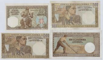 Szerbia / Német megszállás 1941-1942. 50D-1000D (8x) T:III
Serbia / German occupation 1941-1942. 50...