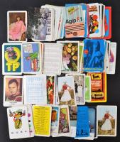 1975-1979 cca 200 db különféle reklámos kártyanaptár