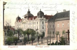 1903 Nagyvárad, Oradea; Pénzügyi palota. Sonnenfeld Adolf kiadása / Financial palace