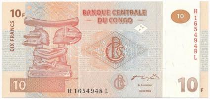 Kongó 2003. 10Fr T:I
Congo 2003. 10 Francs C:UNC