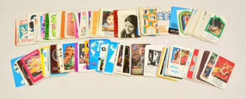 1971-1978 cca 200 db különféle reklámos kártyanaptár