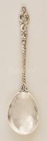 Ezüst(Ag) díszkanál, jelzett, h: 13,3 cm, nettó: 19,5 g