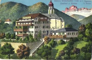 Nova Levante, Welschnofen (Südtirol); Gasthof z. Krone. Verlag v. Lorenz Fränzl, Bozen / inn, guest house, restaurant (EK)