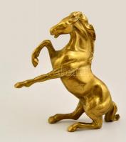 Jelzés nélkül: Ágaskodó ló, bronz, talapzat nélkül, m:20 cm